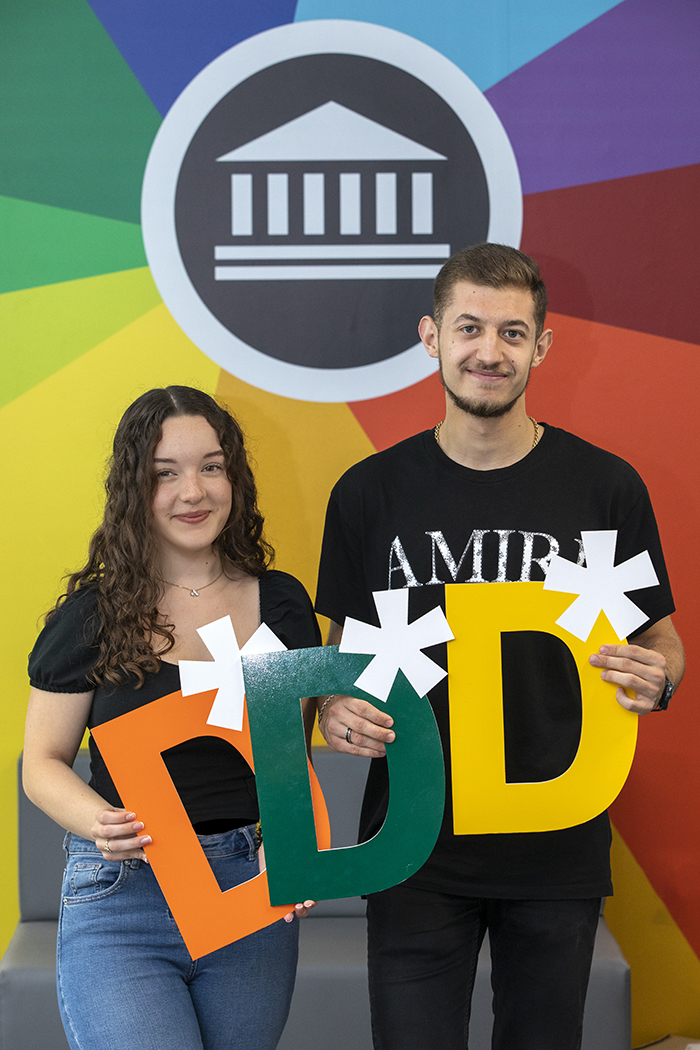 Poppy and Marini celebrate success btec results day 2021 poppy marini