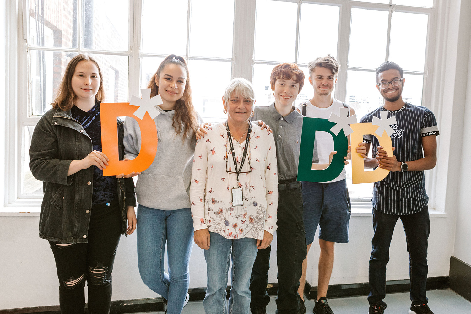 Moinul (far right) with public services classmates btec results day 2021 public service wfc